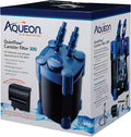 Aqueon QuietFlow Aquarium Fish Tank Canister Filter For 55-100 Gallon Aquariums