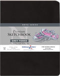 Stillman & Birn Nova Series Grey Softcover Sketchbook, 8" x 10", 150 GSM (Heavyweight), Grey Paper, Medium Grain Surface