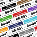 Custom Asset Tags - Asset Labels with Sequential Numbers - 1.2” x 0.7” (100-5000 Labels)