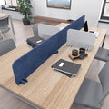 Escape 12" Freestanding Desk Divider | Eco-Friendly Acoustic Privacy Screen | Noise Reducing Desk Partition | 23" Wide | Orange