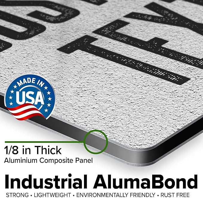 Custom Sign, Custom Street Sign, 11 Font Colors, 13 Font Styles, 4 Hole Options, 22 Sizes, 12x12 Inches, Rust Free DiBound, Fade Resistant, Made in USA by My Sign Center (Concrete)
