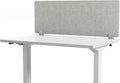 Sound Absorbing Panel Privacy Shield - Desk Divider for Students and Office (Light Grey, 48" W x 18'H)