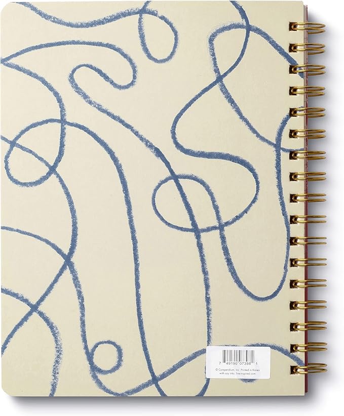Compendium Spiral Notebook - The map to where she’s going is written on her heart. — A Designer Spiral Notebook with 192 Lined Pages, College Ruled, 7.0”W x 9.25”H
