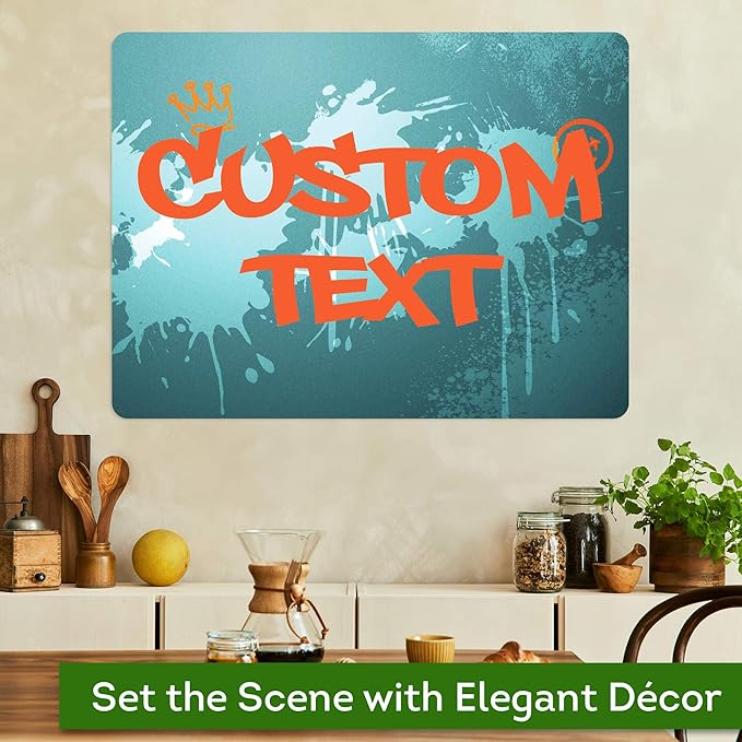 Custom Sign, Custom Street Sign, 11 Font Colors, 13 Font Styles, 4 Hole Options, 22 Sizes, 18x24 Inches, Rust Free DiBound, Fade Resistant, Made in USA by My Sign Center (Graffiti)