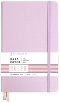 Minimalism Art, Premium Hard Cover Notebook Journal, Classic 5" x 8.3", 122 Numbered Pages, Gusseted Pocket, Ribbon Bookmark, Extra Thick Ink-Proof Paper 120gsm, San Francisco (Ruled, Pink)