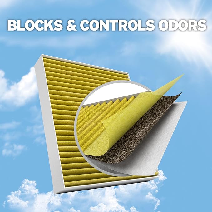 Purolator PBC41506 PurolatorBOSS Automotive Cabin Air Filter with Febreze & Activated Carbon, Car & Truck Passenger Compartment OEM Filter Replacement for Tesla MODEL 3 & MODEL Y