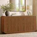 64" Fluted Sideboard Buffet Cabinet with Storage