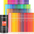 Huhuhero 120 Colored Pencils, Art Color Pencils for Adult Coloring Book | Vibrant Oil-Based 120 Colors, Soft Cored Smooth Laydown, Break-Resistant, Coloring Kits for Coloring Books, Sketching