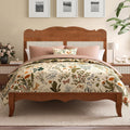 Queen Bed Frame with Headboard, Solid Wood Bedframe