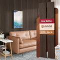 Avana Acoustic Wood Wall Panels – 94.4 x 12.6 Inch Dark Walnut Acoustic Panels 2 PCs – Wall Panels For Interior Wall Decor for Homes, Offices, Studios – Aesthetically Pleasing Wood Panels For Wall