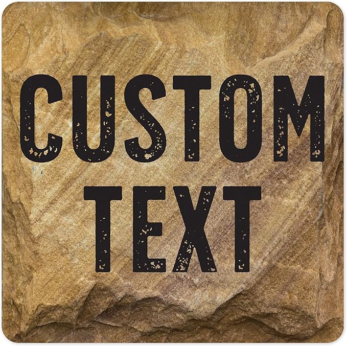 Custom Sign, Custom Street Sign, 11 Font Colors, 13 Font Styles, 4 Hole Options, 22 Sizes, 30x30 Inches, Rust Free DiBound, Fade Resistant, Made in USA by My Sign Center (Stone)