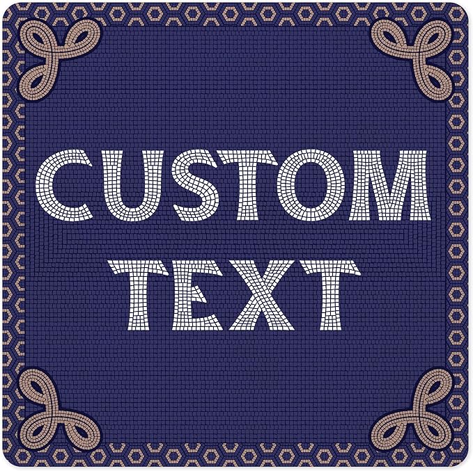 Custom Sign, Custom Street Sign, 11 Font Colors, 13 Font Styles, 4 Hole Options, 22 Sizes, 36x36 Inches, Rust Free DiBound, Fade Resistant, Made in USA by My Sign Center (Fauxsaic 1)