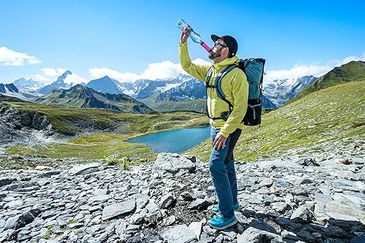 Platypus Quickdraw Ultralight Backpacking Water Filter, Pink