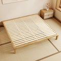IOTXY Cal King Platform Bed Frame - 12" Solid Wood Mattress Foundation Base