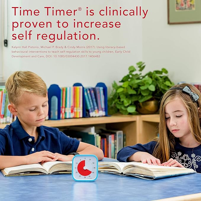 TIME TIMER 60 Minute MOD Education Edition ⁠— Visual Timer with Desktop Software for Kids Classroom Learning, Teachers Desk Clock, Study Tool and Office Meetings with Silent Operation (Sky Blue)